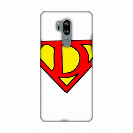LG G7 Case, LG G7 ThinQ Case, Slim Fit Handcrafted Designer Printed Snap on Hard Shell Case Back Cover for LG G7 ThinQ - Superhero- D