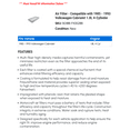 thumbnail image 2 of Air Filter - Compatible with 1985 - 1993 Volkswagen Cabriolet 1.8L 4-Cylinder 1986 1987 1988 1989 1990 1991 1992, 2 of 2