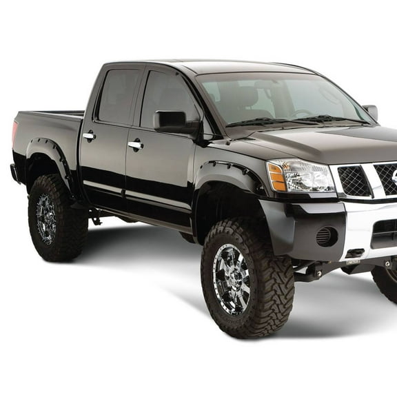Husky Liners 2807907 Pocket Style Fender Flares Fits 2004-2015 Nissan Titan w/ Bedside Lockbox 4pc