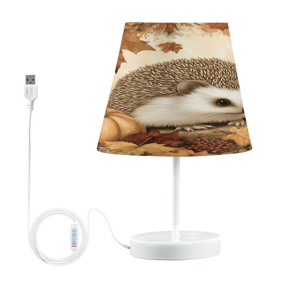 BZSMCE Table Lamp Creative Cute Little Hedgehog Simple Pattern Night Light