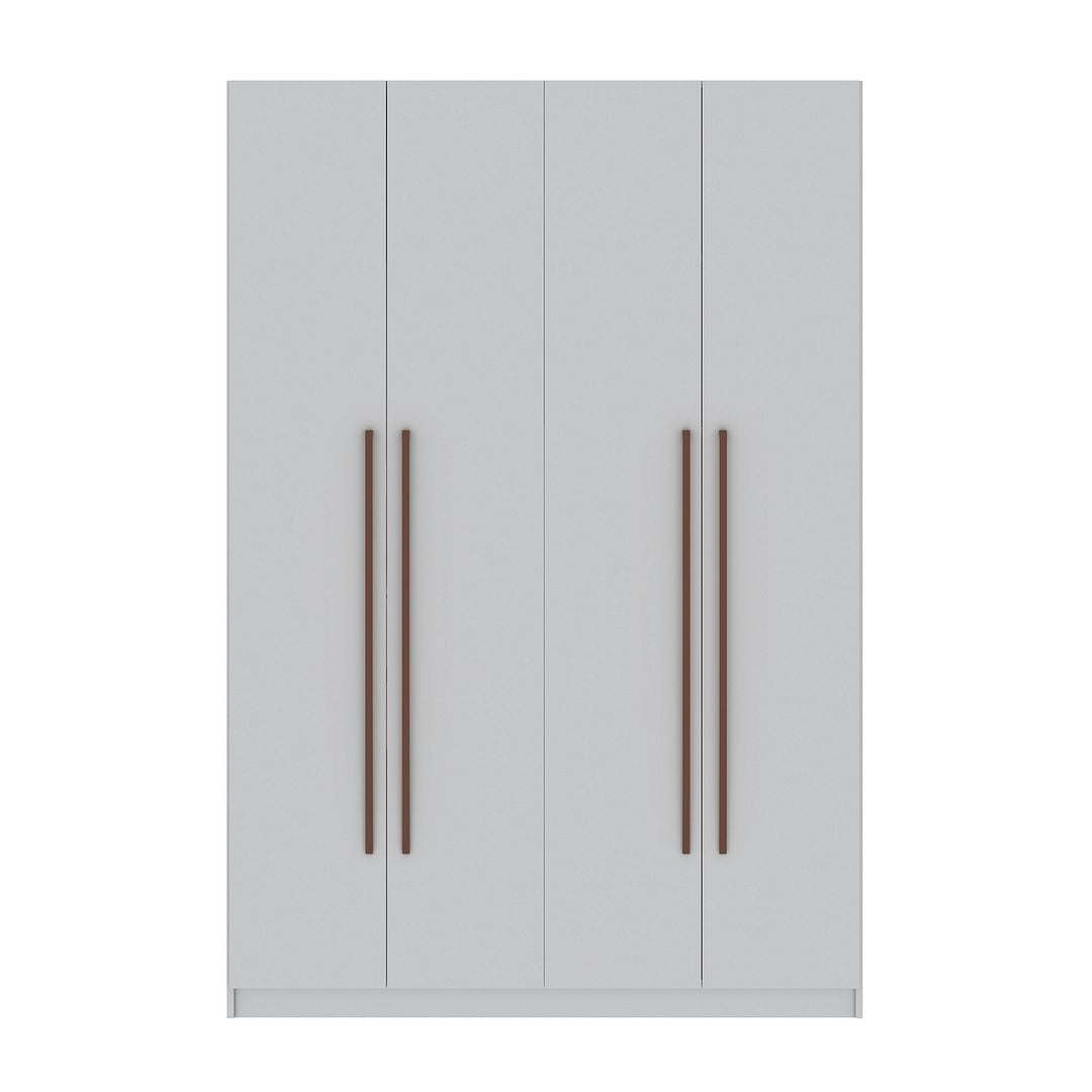 Manhattan Comfort Gramercy Modern 2Section Freestanding Wardrobe Armoire Closet