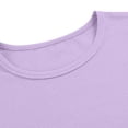 thumbnail image 4 of Yanlir Girls Ribbed Lace Trim Fitted Round Neck Short Sleeve Tee 1 Pack Summer for Kids 5 -16 Years Soft Summer Fashion Crewneck Tees Basic Tops, 4 of 8