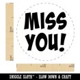 thumbnail image 2 of Miss You Cute Text Rubber Stamp for Scrapbooking Crafting Stamping - Mini 1/2 Inch, 2 of 7