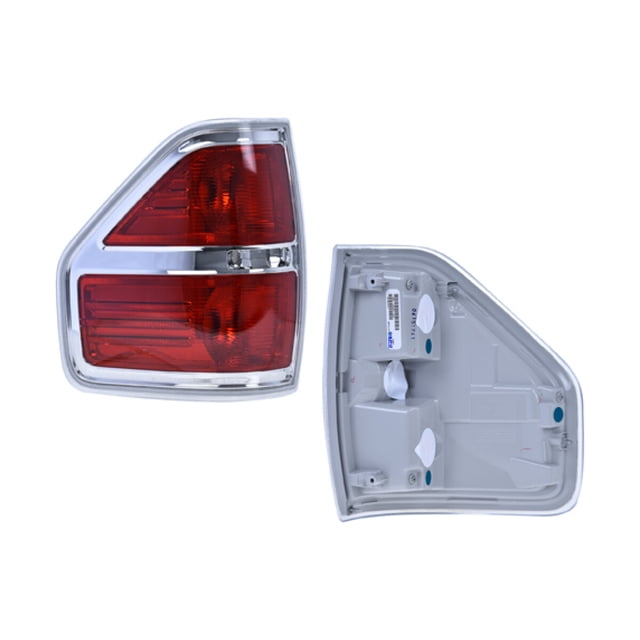 Calavera F-150 2009 A 2014 Ford DEPO Filo Cromado Sin Foco Derecho