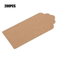 thumbnail image 3 of 200 etiquetas de papel kraft para decoración de bodas, etiquetas colgantes para ropa, 4 x 9 cm, 3 of 12