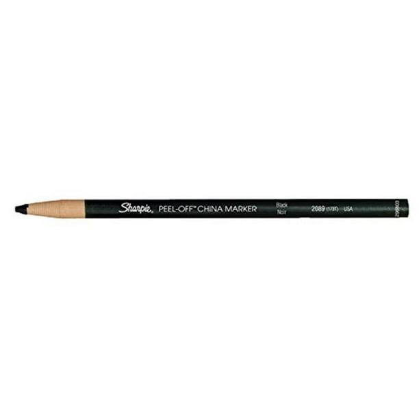 Sanford 65202089 PeelOff China Marker Grease Pencils, Black Walmart