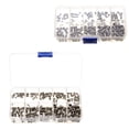 thumbnail image 2 of MasteelfCA 200pcs Stainless Steel M5 M8 Metric Thread Hexagon Socket Set Screws Inner Hex Head Flat Point Grub Screws Headless Hex Screws Assortment Kit with Box, 2 of 7