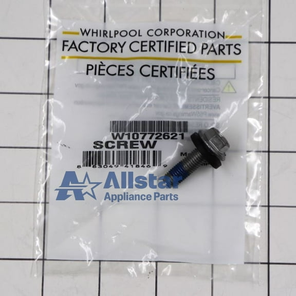 Whirlpool Washing Machine Screw W10772621