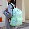thumbnail image 1 of Mochila Mochila de dibujos animados de 3 piezas para mochila de estudiante con caja de almuerzo (verde), 1 of 5