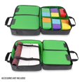 thumbnail image 3 of USA Gear XL Magic The Gathering MTG Deck Box Bag Travel Case - Large MTG Card Storage Bag with Padded Shoulder Strap, Customizable Interior, Weather Resistant - Fits Deck Boxes & Sleeved Cards - Green, 3 of 5