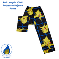 thumbnail image 4 of Pokemon Boys Pajama Set Pikachu Long Sleeve Button Down Coat Style Sleepwear 2 Piece, 4 of 8