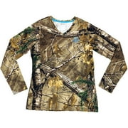 Women's Long Sleeve Camo Tshirt, Xtra