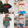 thumbnail image 3 of Sudadera navideña extragrande de manga larga para mujer Lote F5, 3 of 7