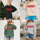 thumbnail image 3 of Sudadera navideña extragrande de manga larga para mujer Lote F5, 3 of 7