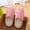 Pink, variant on Cute Small Ear Soft Cotton Slippers Suede Non-slip Cotton Slippers Home Cotton Slippers