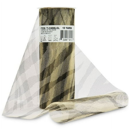 Expo Int'l Premium Zebra Print Tulle Spool of 6" X 10 Yards