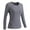 Grey, variant on jovati Black Long Sleeve Body Suit Woman Back Intelligent Fever Knitted Keep Warm Long Sleeve Heating Underwear Blouse Tops Black Long Sleeve Tops