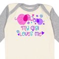 thumbnail image 4 of Inktastic My Gigi Loves Me Cute Elephants Boys or Girls Long Sleeve Baby Bodysuit, 4 of 5