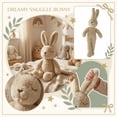 thumbnail image 2 of 16.9in Long Legged Bunny Plush Toy, Soft Floppy Eared Bunny Stuffed Animal, Cozy Hugging Pillow, Animal Character Decor, Sweet Birthday Gift, Soft Fabric Plushie, 2 of 7