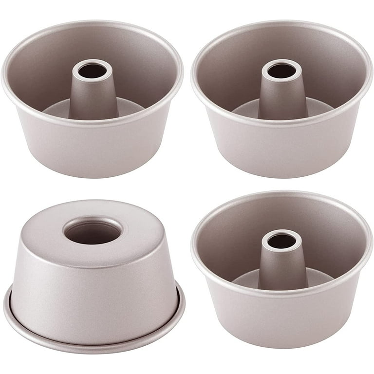  4Pcs Nonstick Bundt Cake Pan Mini Tube Pans Baking