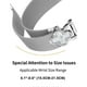 thumbnail image 5 of For Gabb Watch 3 Watch Milanese Band Metal Magnetic Watch Strap Clover Decor, Size: L - Silver Black, 5 of 5