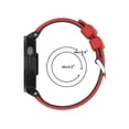 thumbnail image 4 of (White-Black)For Garmin Approach S6 Silicone Sports Two-color Watch Band EHSM, 4 of 5