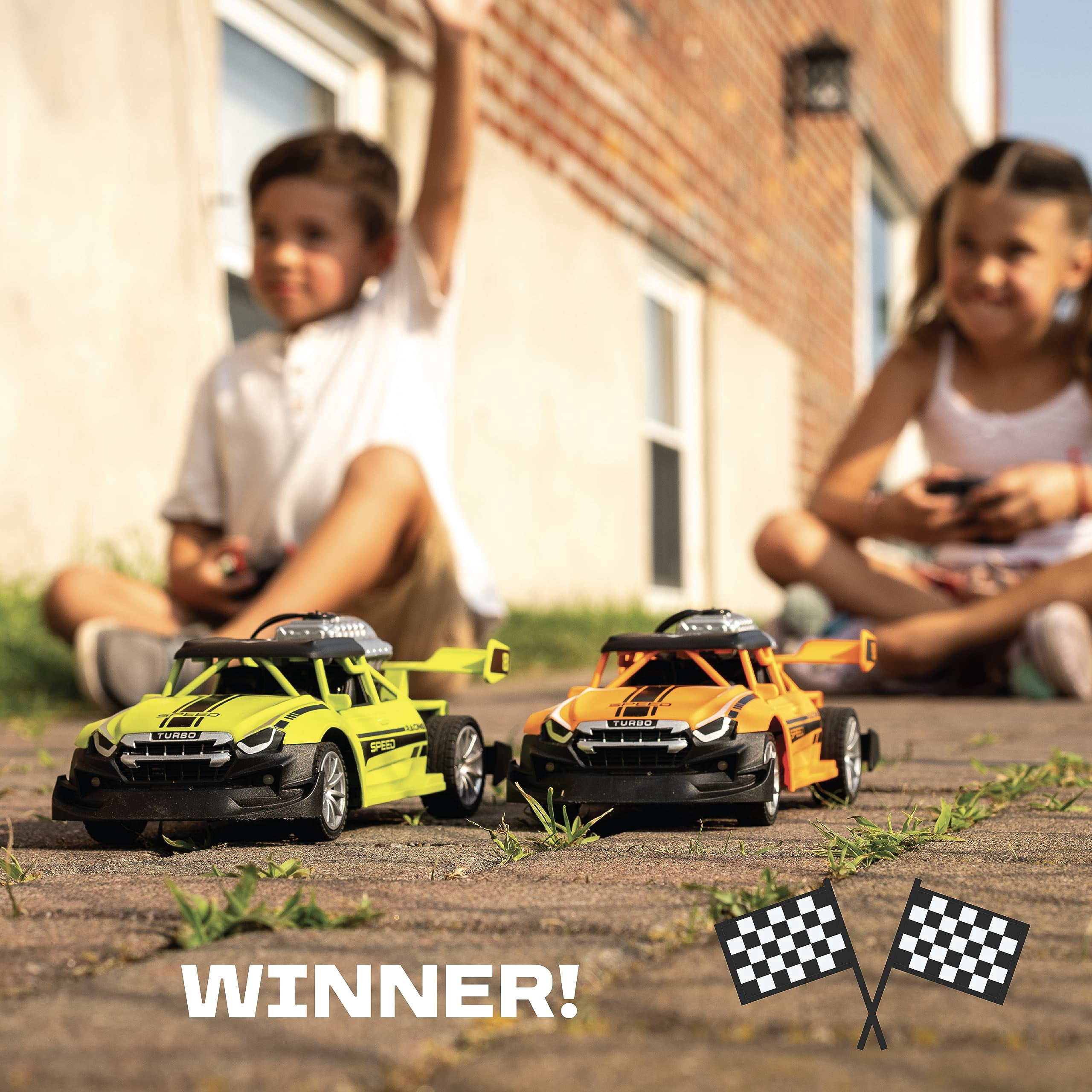 Remote Control 2 Pack Race Car Toys for Kids - Drifting Stunt Car, Smoke Generating Cars, 1:20 Scale