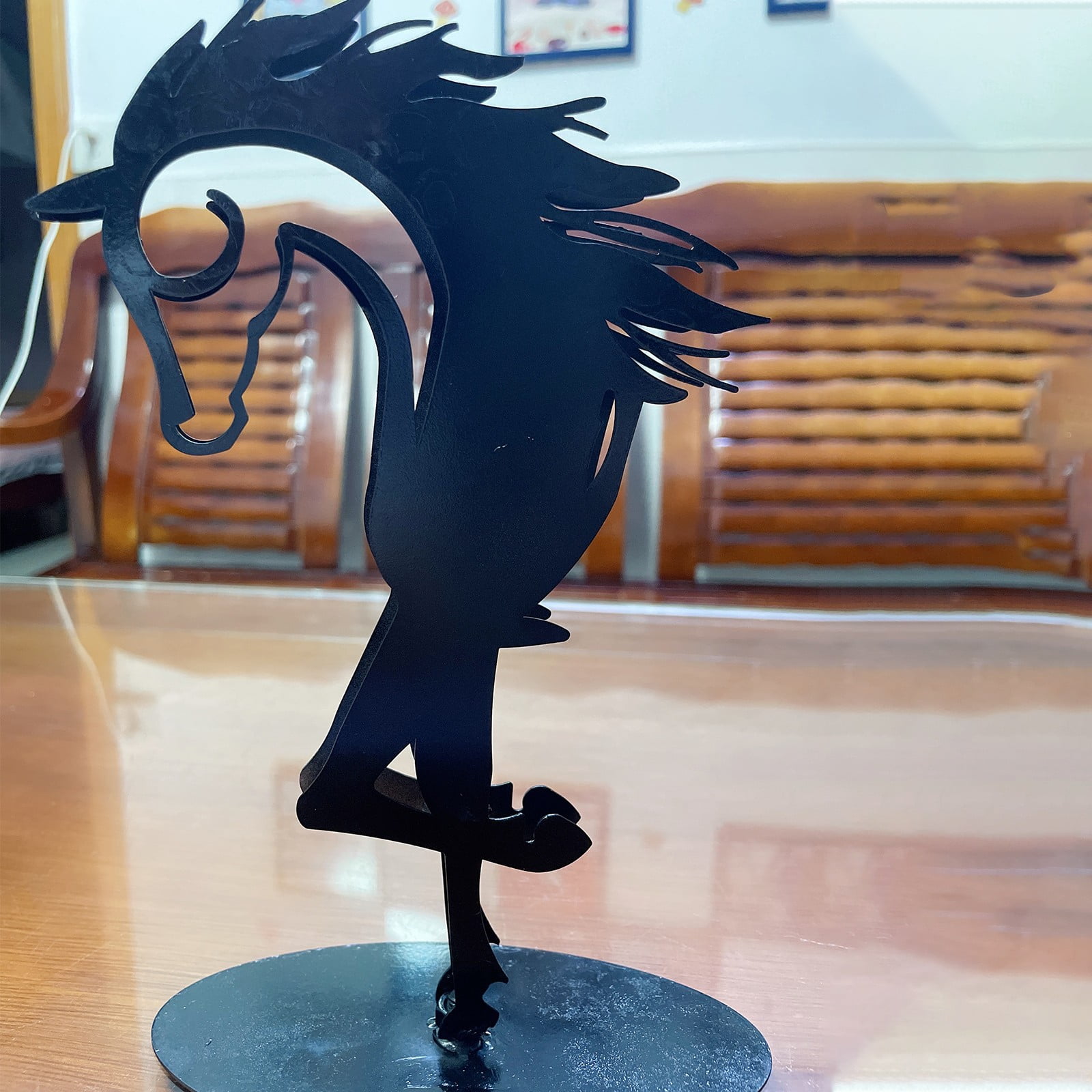 Buy KissHorse Sculpture Modern Statue Rustic Metal Art Men Gift Horse