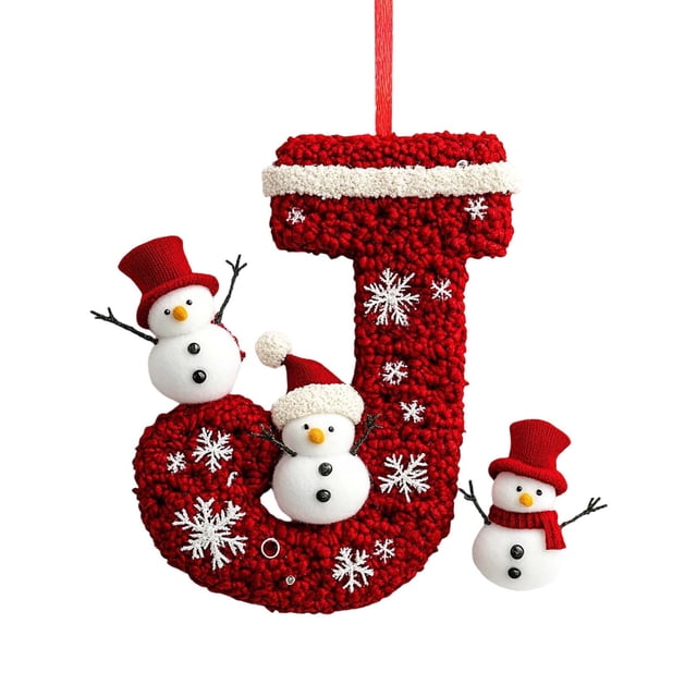 Decoraciones Del Árbol de Navidad Decoración Del Árbol de Navidad de 26 Letras Colgante Ornamentos Del Árbol de Navidad Ornamentos de Navidad Personalizados Decoración de Navidad Decoración Colgante D