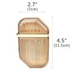 thumbnail image 3 of DODAMOUR Travel Soap Case 2 Pack, Plastic Travel Soap Holder with Drain, Portable Bar Soap Box Travel Container for Traveling Home Camping Gym Dormitory (Clear Yellow), 3 of 6