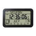 thumbnail image 2 of Reloj de pared digital Perfecl con alarma y pantalla de temperatura y humedad negro, 2 of 8