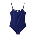 thumbnail image 6 of Shadoumai One Piece Swimsuit for Girls 12-14 Cutout Waist Girls Swimwear Tankini Quick Dry & Stretchy Solid Color Girl Bathing Suit Swimwear with Cover Up Beach Skirt Tween Adjustable Straps Padded, 6 of 7