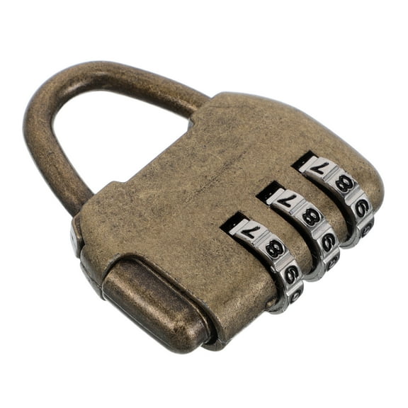 FRCOLOR Vintage Zinc Alloy Password Lock For Locker Combination Padlock Lock For Drawer Cabinet Door Combination Lock Locker Padlock