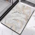 thumbnail image 2 of Luxurious 20x32 inch Marble Bath Rug Runner – Non-Slip Long Bathroom Mat, Soft & Modern Microfiber, Perfect Floor Rug for Tub & Shower, Machine-Washable, 2 of 5
