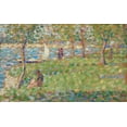 thumbnail image 2 of Seurat, Georges 18x13 White Modern Wood Framed Museum Art Print Titled - Study for La Grande Jatte, 2 of 4