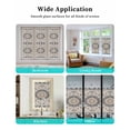 thumbnail image 6 of Window Privacy Film Brown Boho Stained Glass Window Film Decorative Sun Block Window Cover Southwest Aztec Abstract Motifs Florals Window Clings Static Adhesive Sticker for Bathroom 23.6"x59", 6 of 7