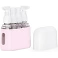 thumbnail image 1 of Mini Shampoo Dispenser Portable Travel Bottle Set Leak Proof Pump Bottles Containers Travel Size Containers Airplane Accessories Kits for Toiletries Shampoo Conditioner Lotion Liquid (Pink,4 in 1), 1 of 8