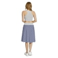 thumbnail image 5 of Women's Japanese Wavy Shapes on Blue Shade A-line Printed Skirt Casual Wear, 3XL, Violet Blue White, by Ambesonne, 5 of 6