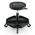 thumbnail image 1 of Costway Tabouret Roulant Robuste à Hauteur Réglable avec Plateau à Outils et Rangement Capacité de 330 Lb Noir, 1 of 10