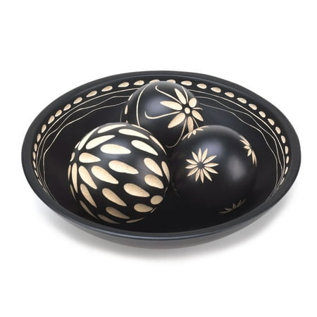 Decorative Balls Bowl Mdf Wood Decorative Ball And Bowl