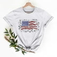 thumbnail image 2 of VerPetridure American Flag Shirts for Women 4th of July Tops USA Print T Shirt Casual Short Sleeve American Proud T-Shirt Tops, 2 of 6