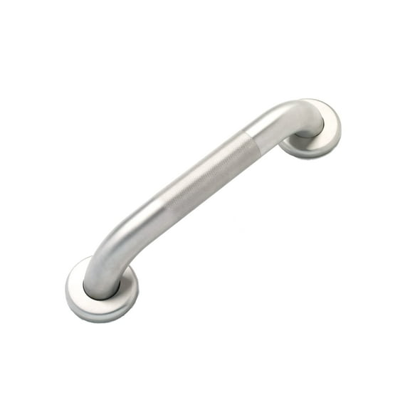 Grab Bar for Bathtub Shower - 1.5" Dia. / Stairs Bed Toilet Bathroom / Stand Assist & Safety Handrail / 304 Stainless Steel / Knurled Grip / 12"