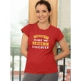 thumbnail image 2 of You Can't Scare Me Daughter T-Shirt Women -Smartprints Designs, Female x-Large, 2 of 4