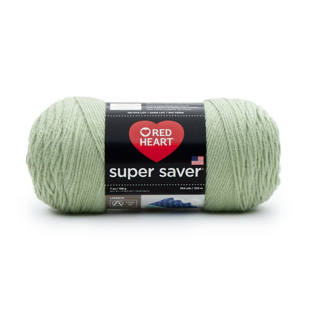 Red Heart Super Saver Yarn, Frosty Green, 7oz(198g), Medium, Acrylic ...