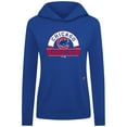 thumbnail image 2 of Women's Levelwear Royal Chicago Cubs Relay Banner Arch Long Sleeve T-Shirt Hoodie, 2 of 3