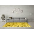 thumbnail image 3 of Ahgly Company Indoor Square Solid Yellow Modern Area Rugs, 4' Square, 3 of 4