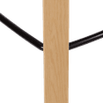 thumbnail image 4 of Bouclair Black Plastic and Wood Metal Veneer Counter Stool, 4 of 6