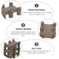 thumbnail image 3 of IFANLANDOR 12Pcs Bridge Accessory Miniature Garden Bridges For Craft Enthusiasts, 3 of 8