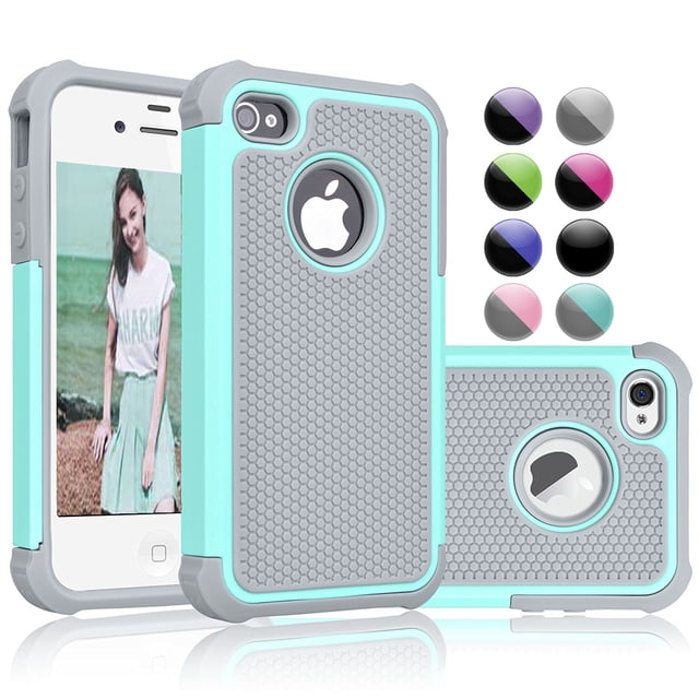 iPhone SE Case, iPhone 5S Case Cover, iPhone 5 5S SE 5SE Case Shock Absorbing Hybrid Defender Rugged Cover Skin Shell Hard Plastic Outer & Rubber Silicone Inner