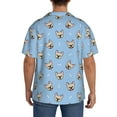thumbnail image 3 of Kdxio Men'S Hawaiian Shirt For Men Short Sleeve Shirt Cute French Bulldog Summer Casual Holiday Beach Button Down T-Shirts, 3 of 5